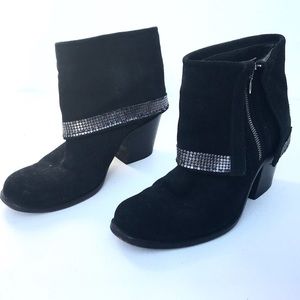BARNEYS Coop black ankle boots 37 1/2 7.5 ankle